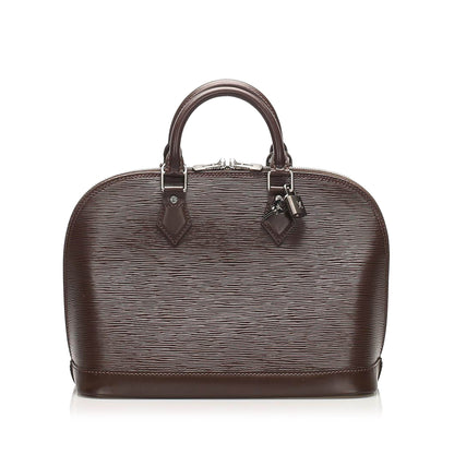 Louis-Vuitton Epi Alma PM Brown