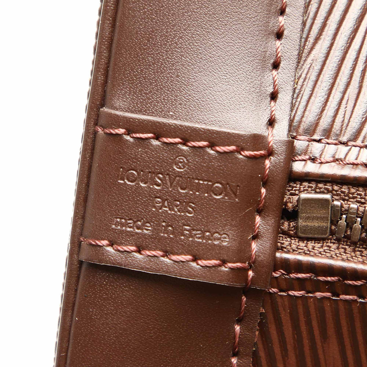 Louis-Vuitton Epi Alma PM Brown