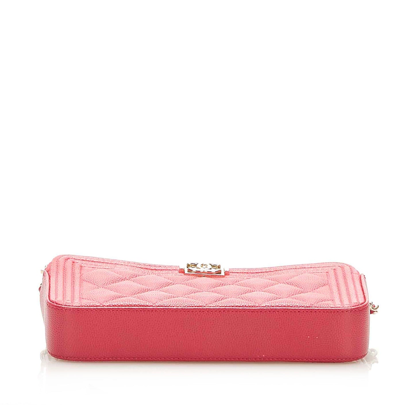 Le Boy Lambskin Leather Wallet on Chain Red
