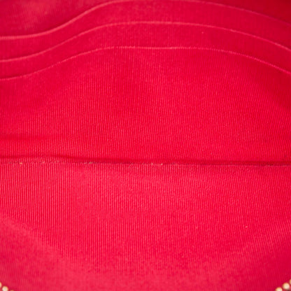 Le Boy Lambskin Leather Wallet on Chain Red