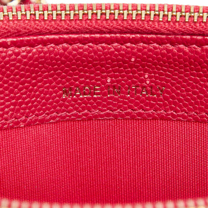 Le Boy Lambskin Leather Wallet on Chain Red