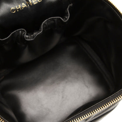 CC Caviar Leather Vanity Bag Black GHW