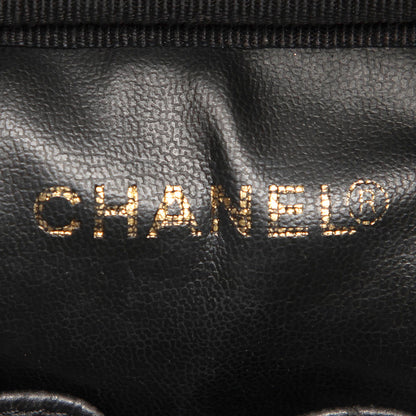 CC Caviar Leather Vanity Bag Black GHW