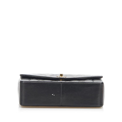 Medium Diana Flap Shoulder Bag Black
