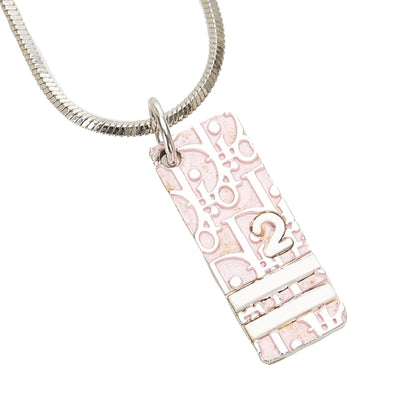 Oblique Trotter Pendant Necklace Pink