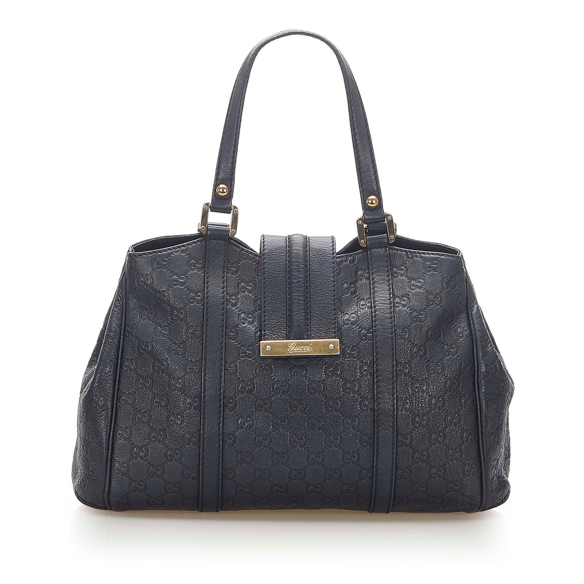 Gucci Guccissima Leather Tote Bag Black