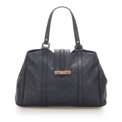 Gucci Guccissima Leather Tote Bag Black