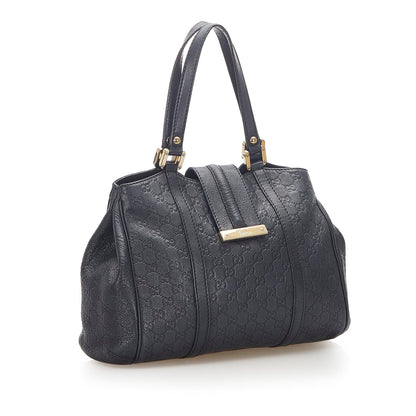 Gucci Guccissima Leather Tote Bag Black
