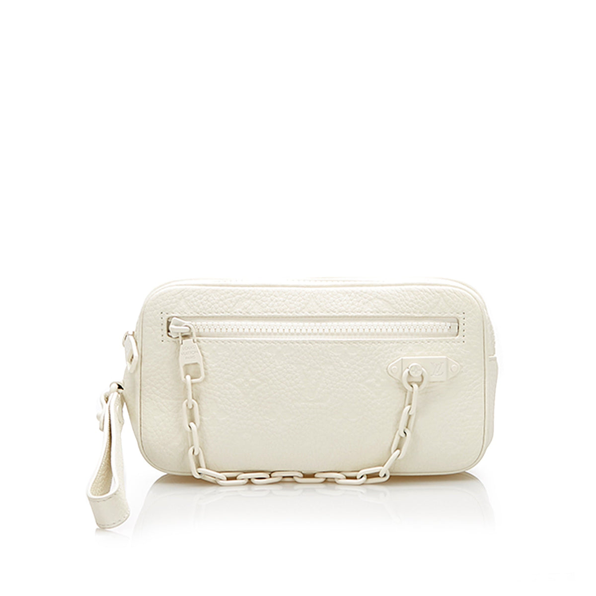 Louis-Vuitton Louis Vuitton Monogram Taurillon Volga Pochette White