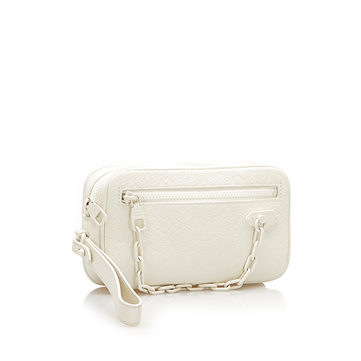 Louis-Vuitton Louis Vuitton Monogram Taurillon Volga Pochette White