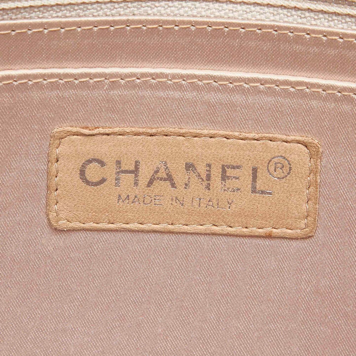 New Travel Line Canvas Flap Bag Beige