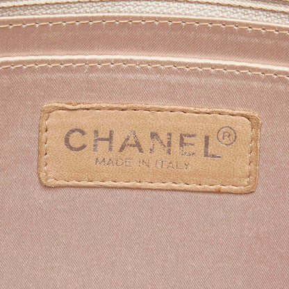 New Travel Line Canvas Flap Bag Beige
