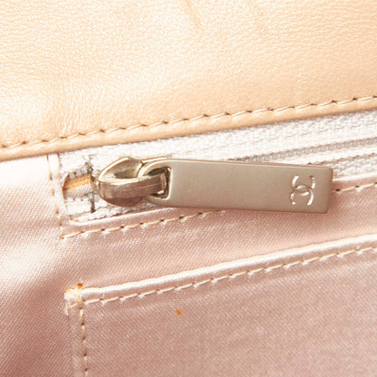 New Travel Line Canvas Flap Bag Beige