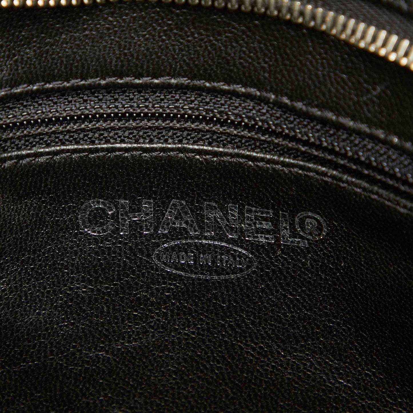 Medallion Caviar Leather Tote Bag in Black with SHW