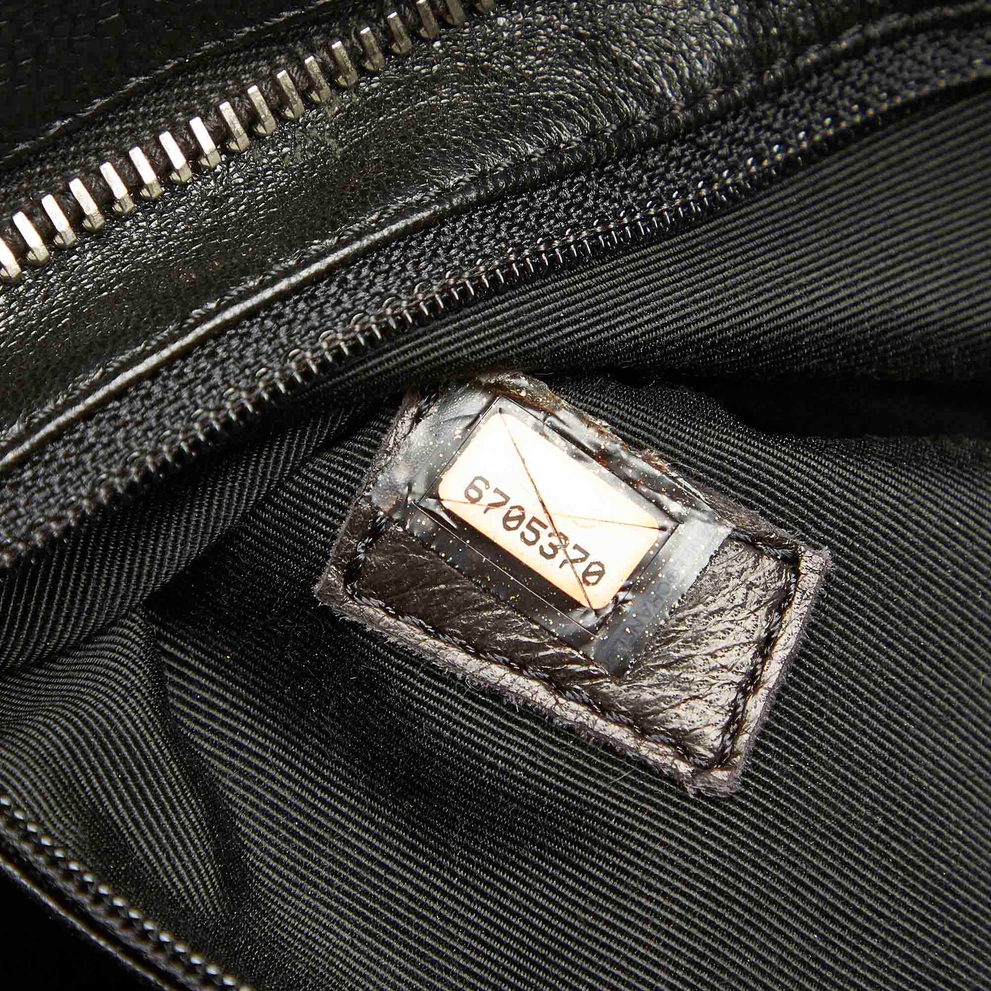 Medallion Caviar Leather Tote Bag in Black with SHW