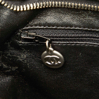 Medallion Caviar Leather Tote Bag in Black with SHW