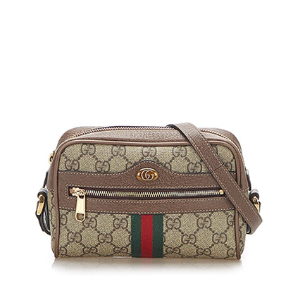 Gucci Ophidia GG Supreme Small Brown GHW