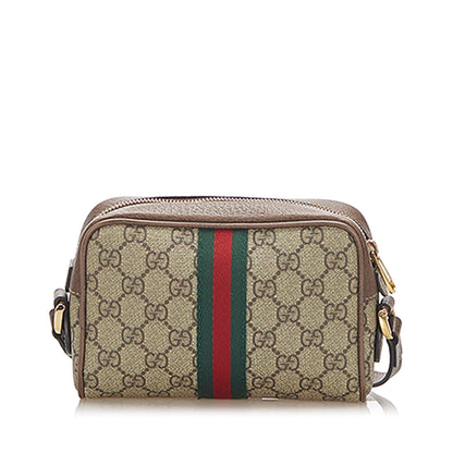 Gucci Ophidia GG Supreme Small Brown GHW