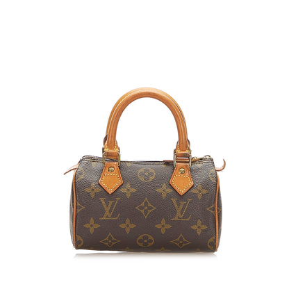 Louis-Vuitton Monogram Mini Speedy Brown