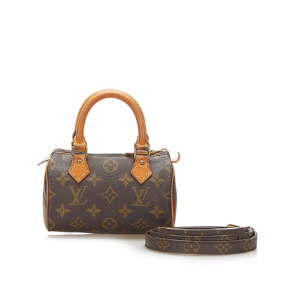 Louis-Vuitton Monogram Mini Speedy Brown