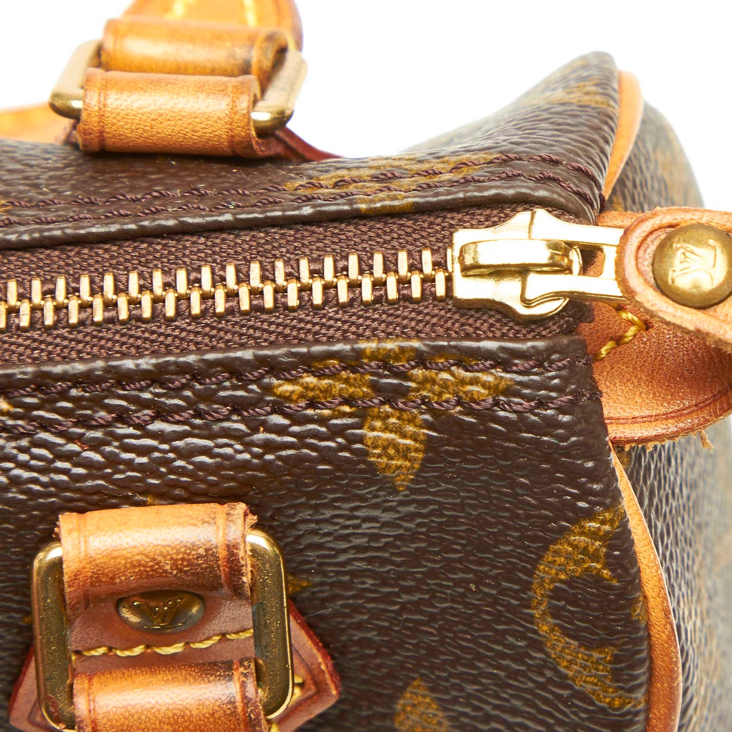 Louis-Vuitton Monogram Mini Speedy Brown