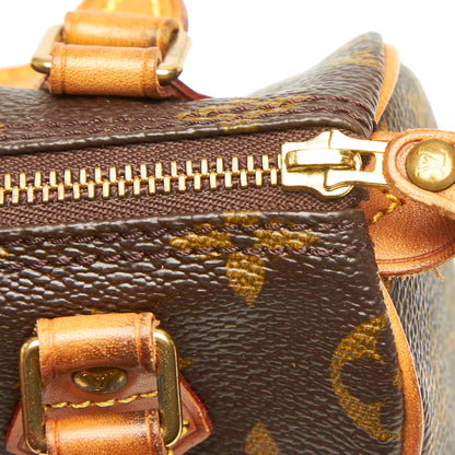 Louis-Vuitton Monogram Mini Speedy Brown
