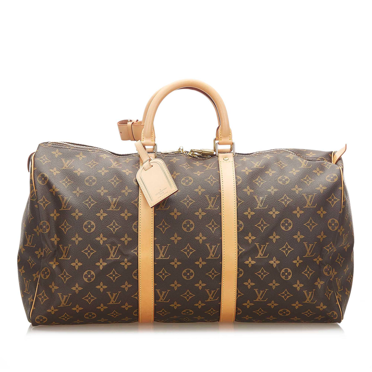 Louis-Vuitton Monogram Keepall 50 Brown