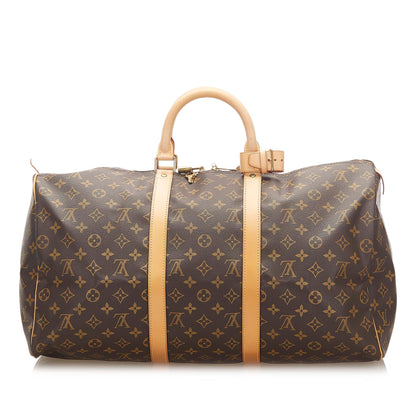 Louis-Vuitton Monogram Keepall 50 Brown