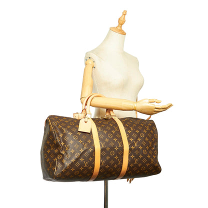 Louis-Vuitton Monogram Keepall 50 Brown