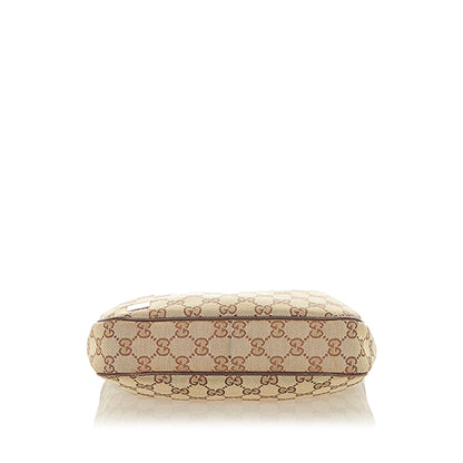 Gucci GG Canvas Web Handbag Brown