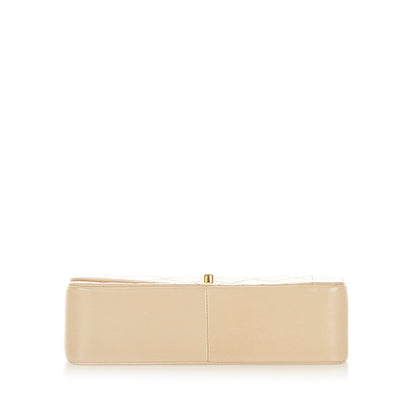 Medium Diana Flap Shoulder Bag White
