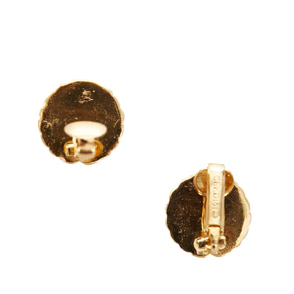 Logo Clip-On Earrings Gold