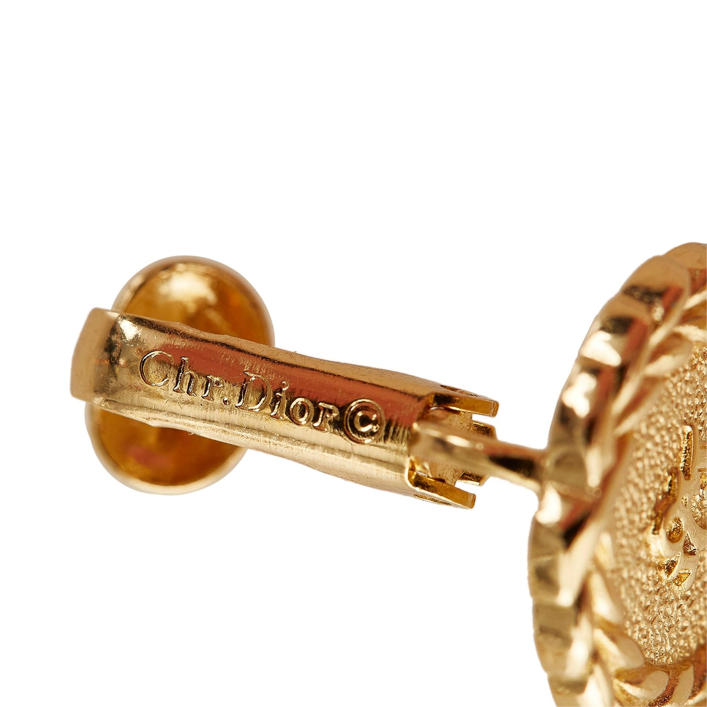 Logo Clip-On Earrings Gold