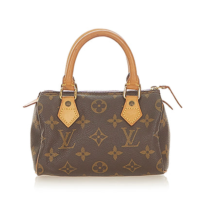 Louis-Vuitton Monogram Mini Speedy Brown