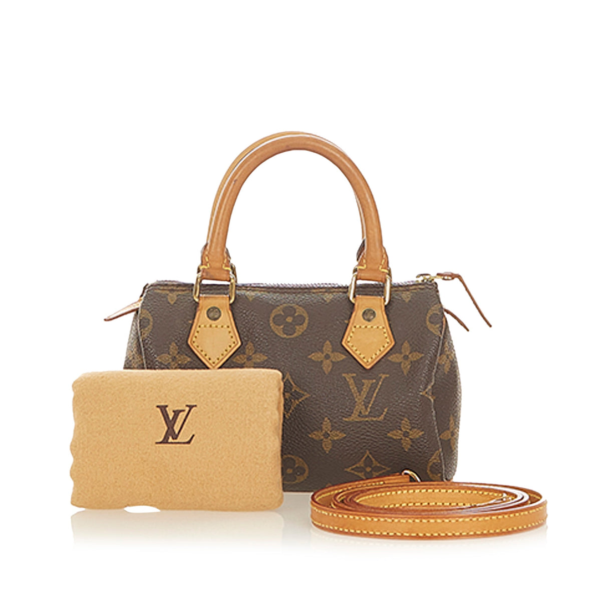 Louis-Vuitton Monogram Mini Speedy Brown