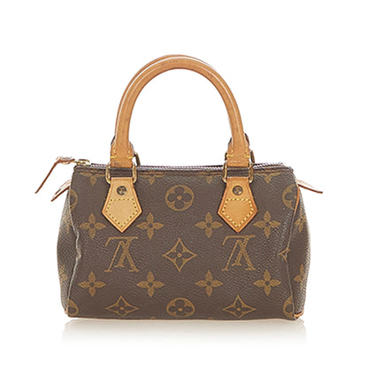 Louis-Vuitton Monogram Mini Speedy Brown