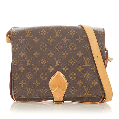 Louis-Vuitton Monogram Cartouchiere GM Brown