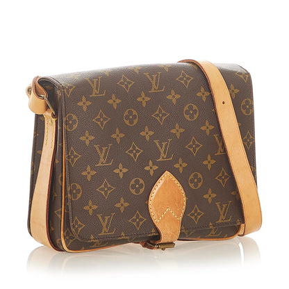 Louis-Vuitton Monogram Cartouchiere GM Brown
