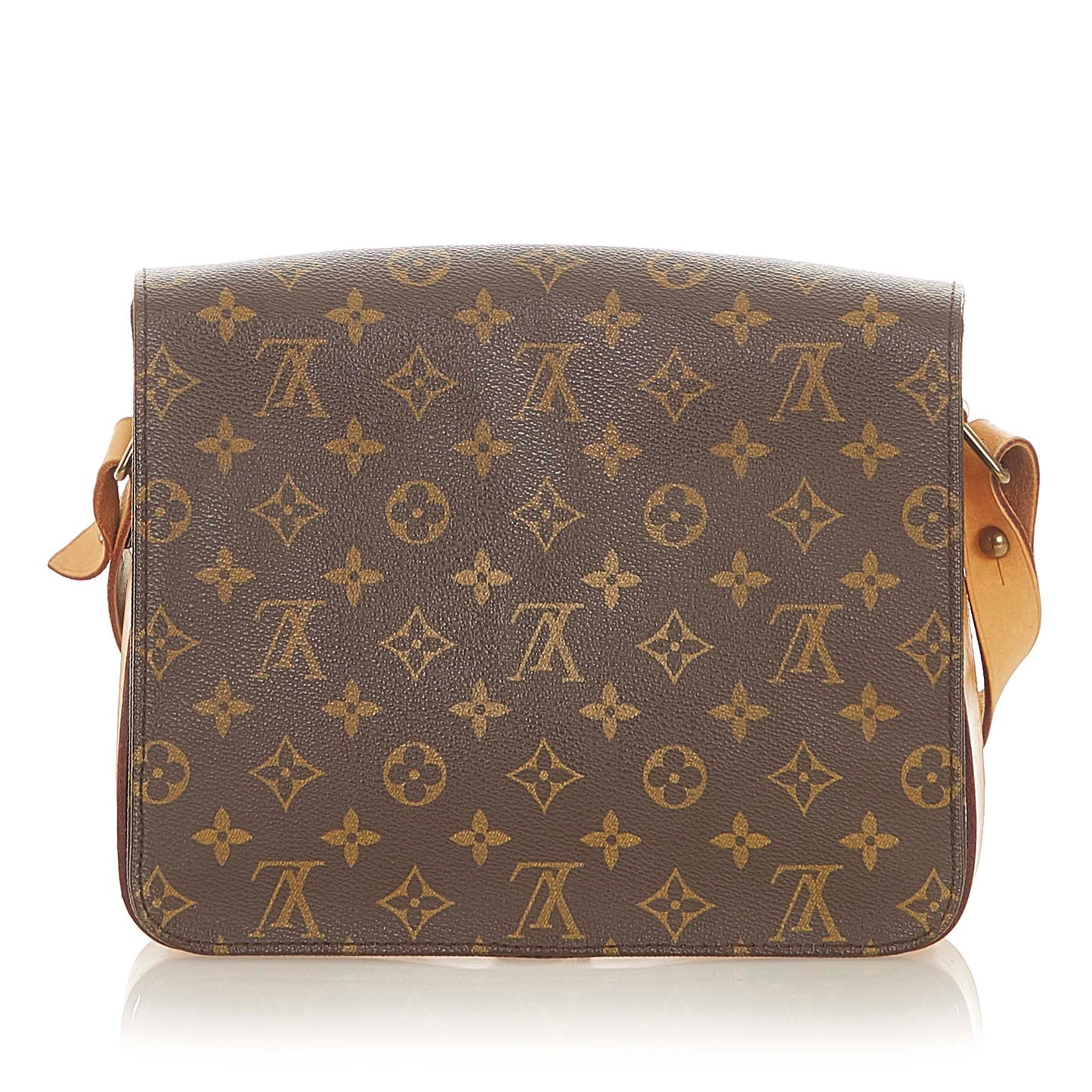 Louis-Vuitton Monogram Cartouchiere GM Brown