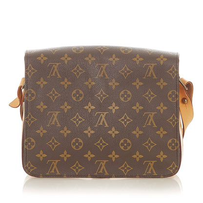 Louis-Vuitton Monogram Cartouchiere GM Brown