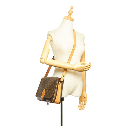 Louis-Vuitton Monogram Cartouchiere GM Brown