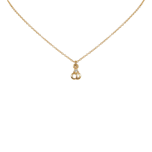 Dior Gold-Tone Pendant Necklace Gold