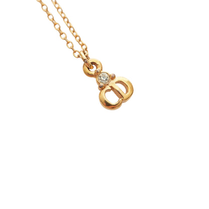 Dior Gold-Tone Pendant Necklace Gold
