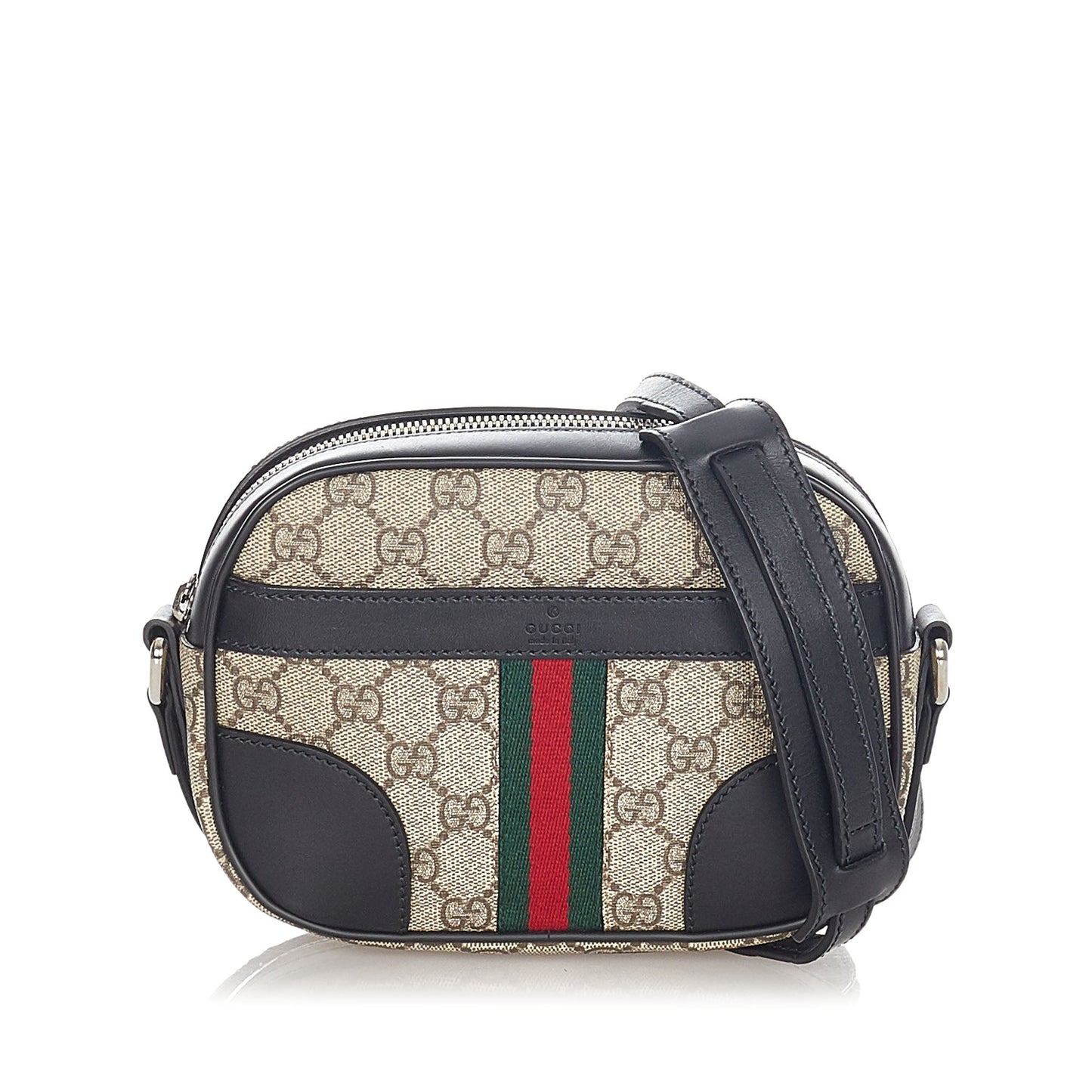Gucci GG Supreme Web Crossbody bag Brown