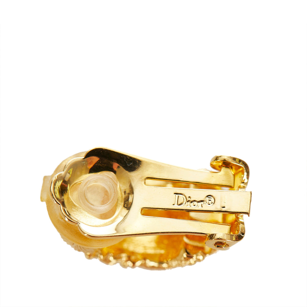 Logo Clip-On Earrings Gold