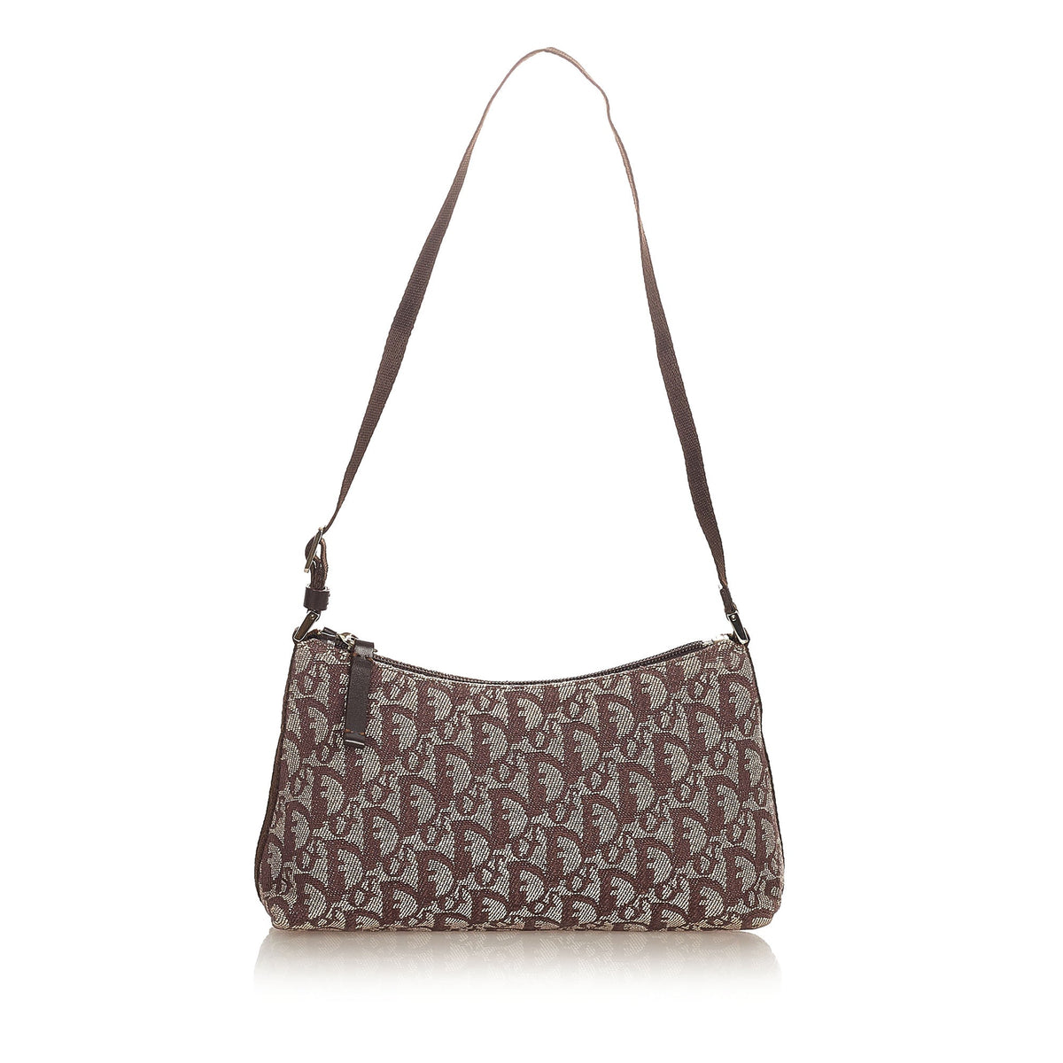 Dior Dior Oblique Canvas Shoulder Bag Brown