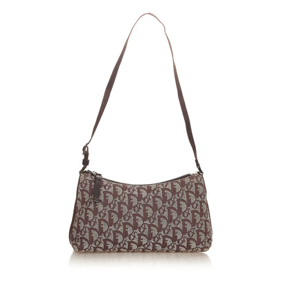 Dior Dior Oblique Canvas Shoulder Bag Brown