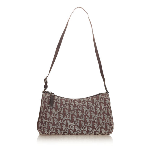 Dior Dior Oblique Canvas Shoulder Bag Brown
