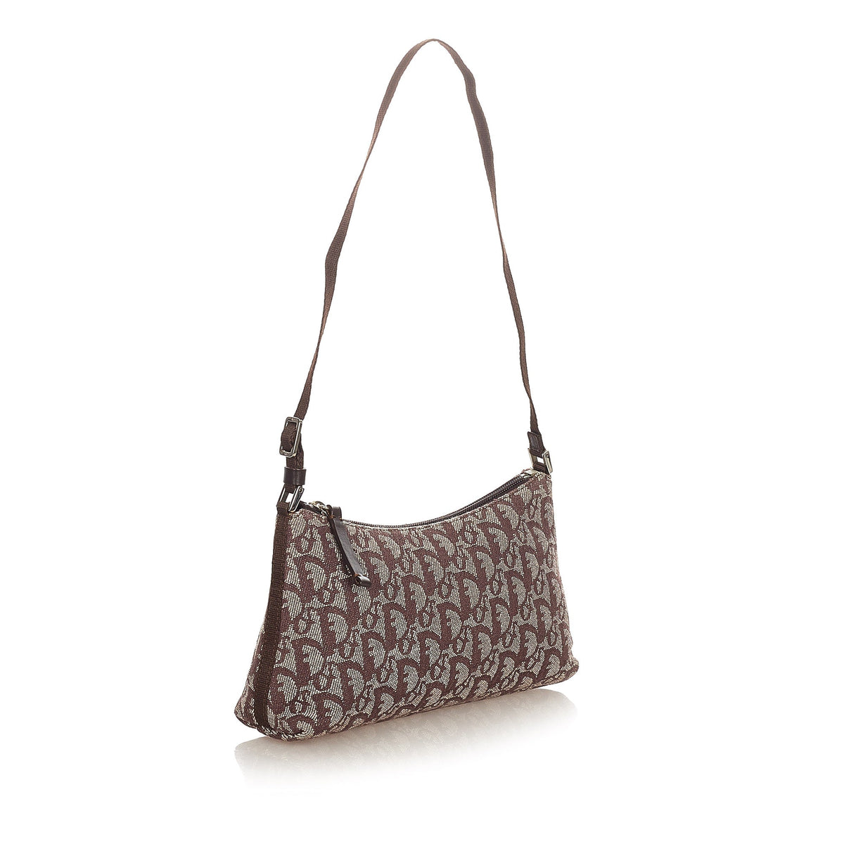 Dior Dior Oblique Canvas Shoulder Bag Brown