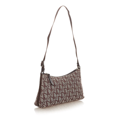 Dior Dior Oblique Canvas Shoulder Bag Brown